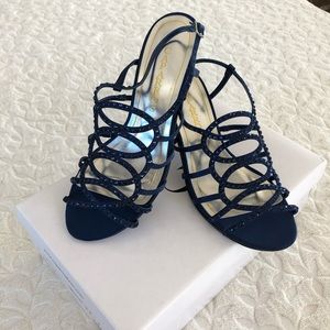 Caparros Blue Sequin Heels